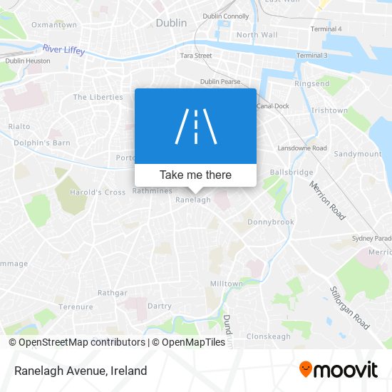 Ranelagh Avenue map