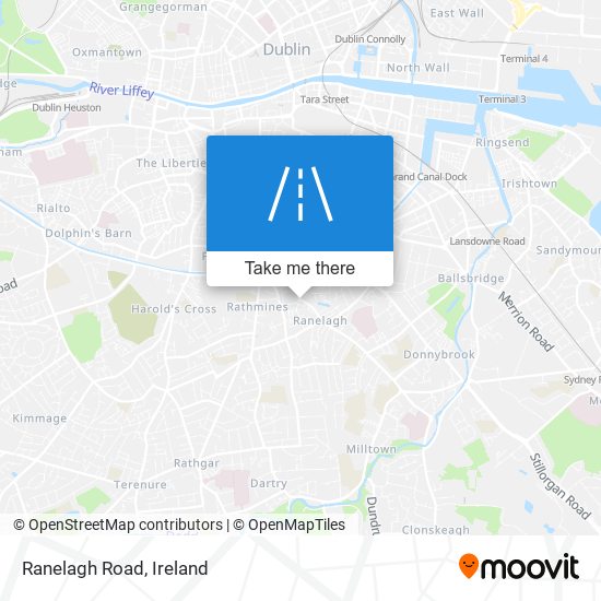 Ranelagh Road map