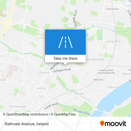 Rathvale Avenue map