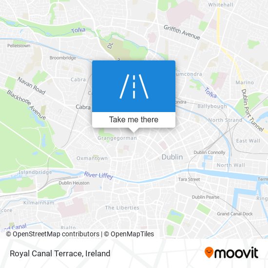 Royal Canal Terrace map