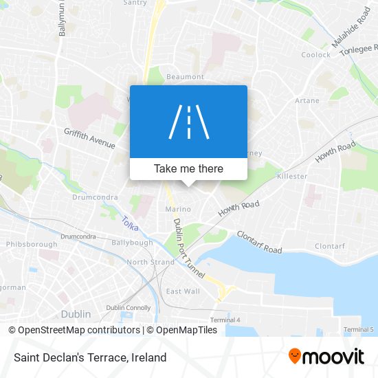 Saint Declan's Terrace map