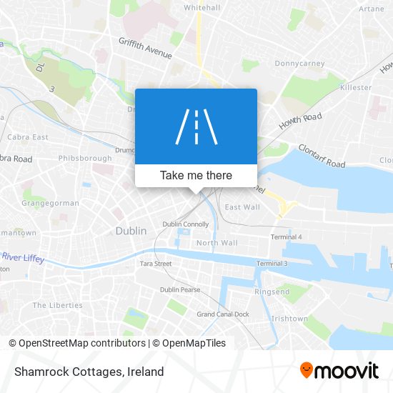 Shamrock Cottages map