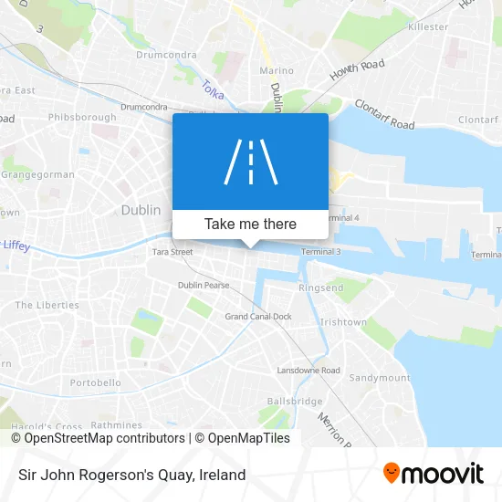 Sir John Rogerson's Quay map
