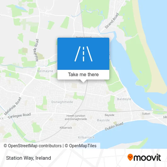 Station Way map