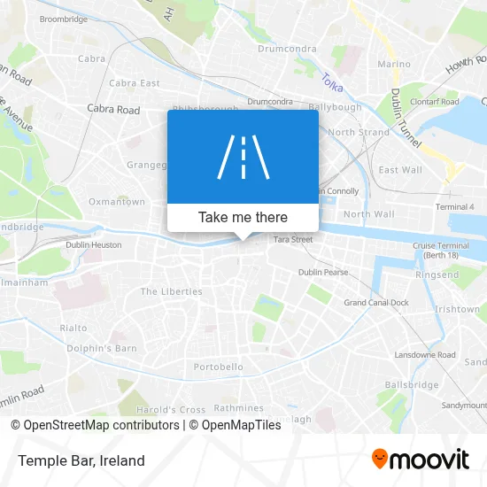 Temple Bar map