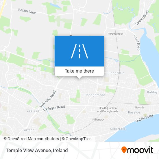 Temple View Avenue map