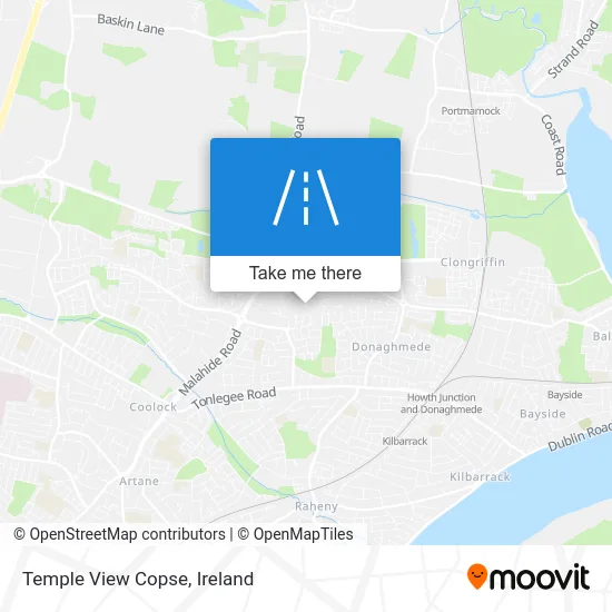 Temple View Copse map