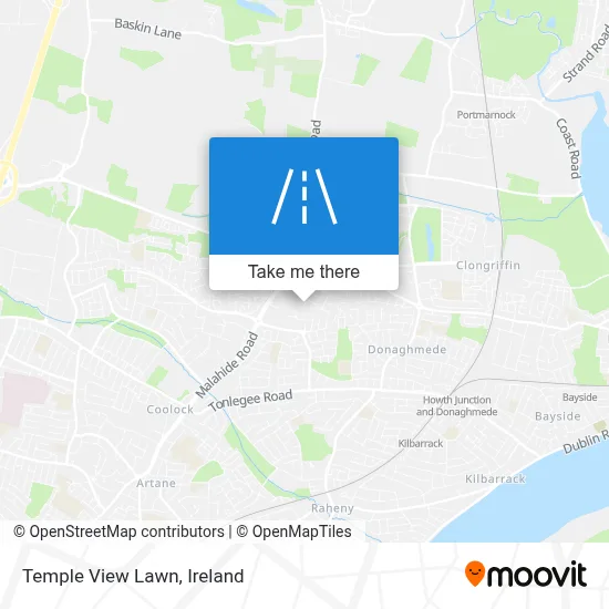 Temple View Lawn map