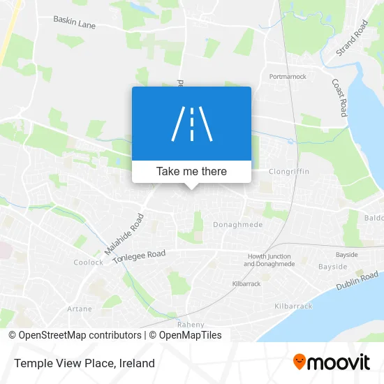 Temple View Place map