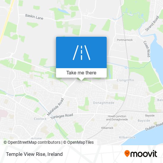 Temple View Rise map