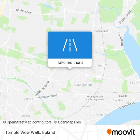 Temple View Walk map