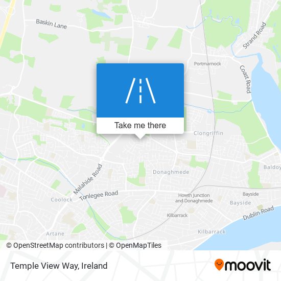 Temple View Way map