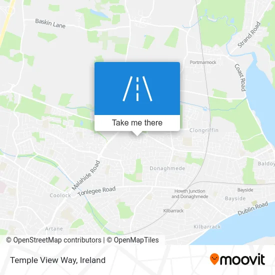 Temple View Way map