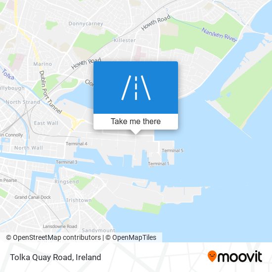 Tolka Quay Road map