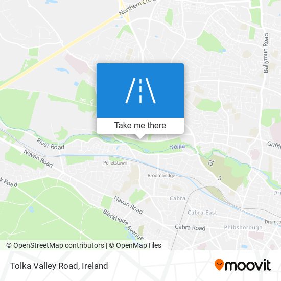 Tolka Valley Road map