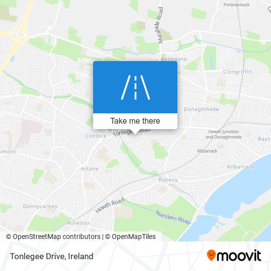 Tonlegee Drive map