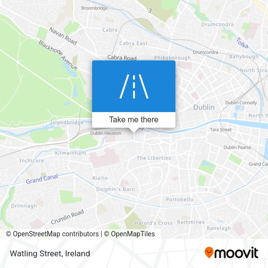 Watling Street map