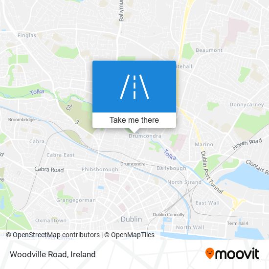 Woodville Road map