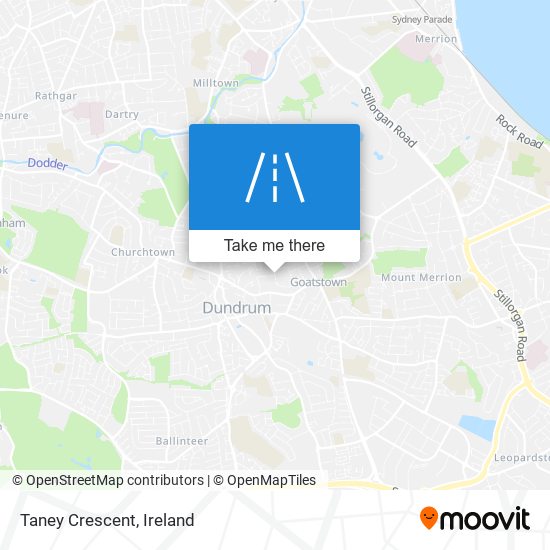 Taney Crescent map