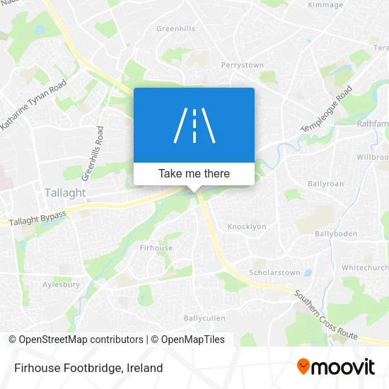 Firhouse Footbridge map