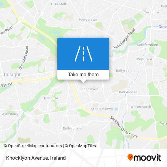 Knocklyon Avenue map