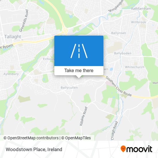Woodstown Place map