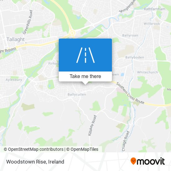 Woodstown Rise map