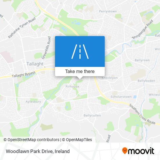 Woodlawn Park Drive map