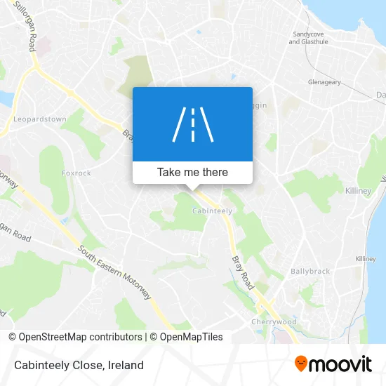 Cabinteely Close map