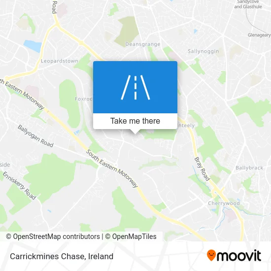 Carrickmines Chase map