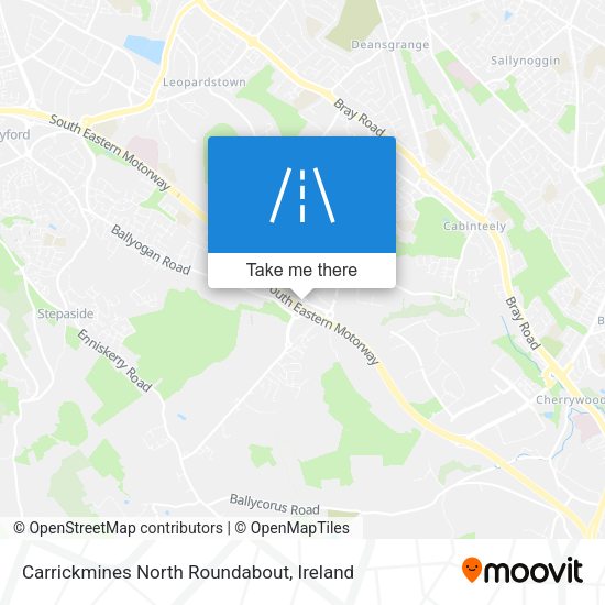 Carrickmines North Roundabout map