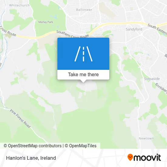 Hanlon's Lane map