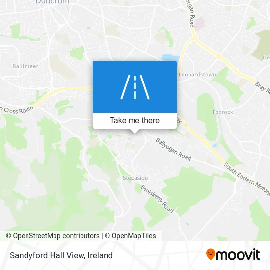 Sandyford Hall View map