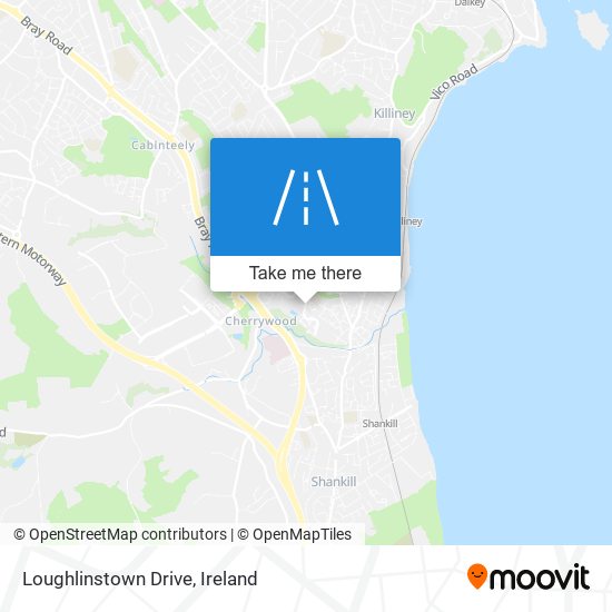 Loughlinstown Drive map