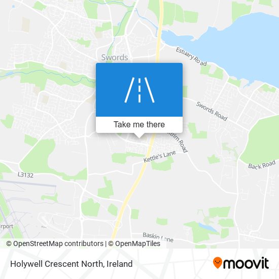Holywell Crescent North map