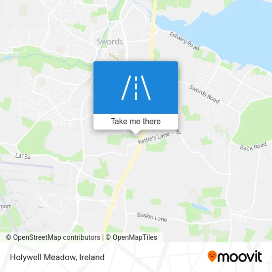 Holywell Meadow map
