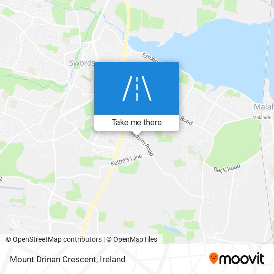 Mount Drinan Crescent map