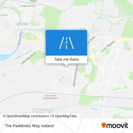 The Paddocks Way map