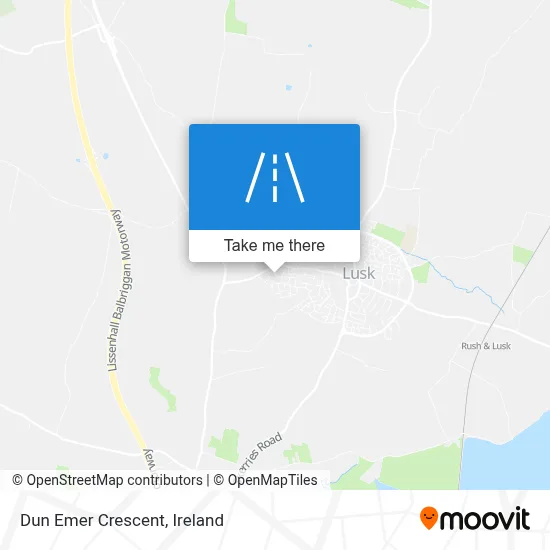 Dun Emer Crescent map