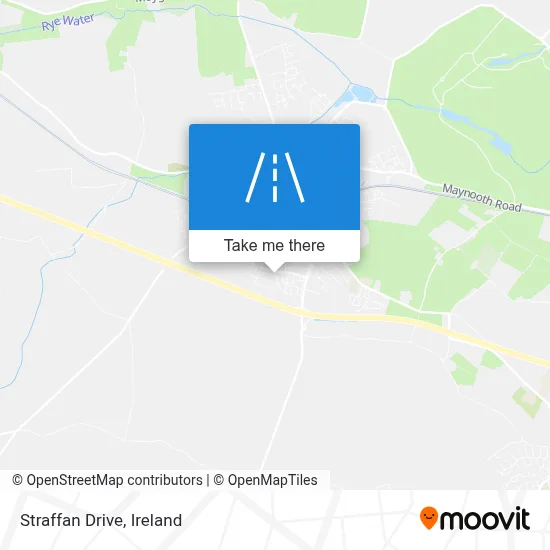 Straffan Drive map