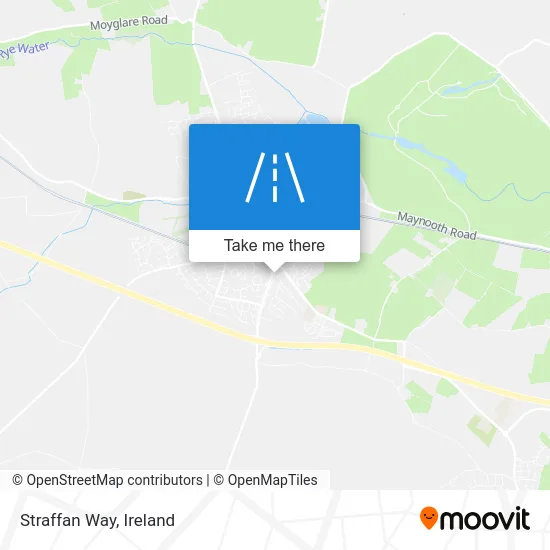 Straffan Way map