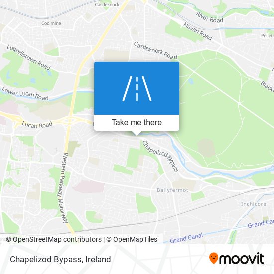 Chapelizod Bypass map