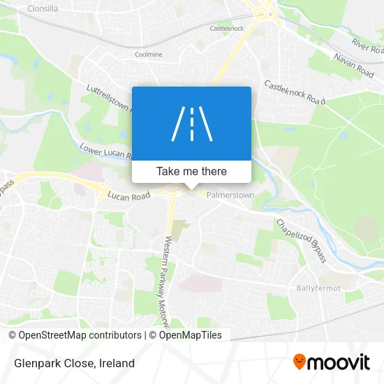 Glenpark Close map