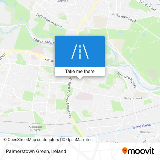 Palmerstown Green map