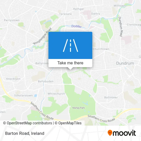 Barton Road map