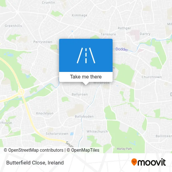 Butterfield Close map