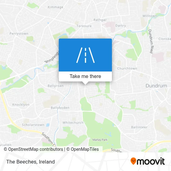 The Beeches map