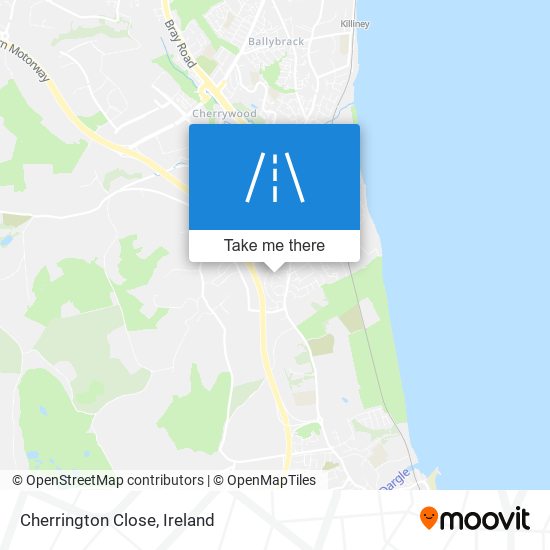 Cherrington Close map