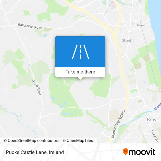 Pucks Castle Lane map