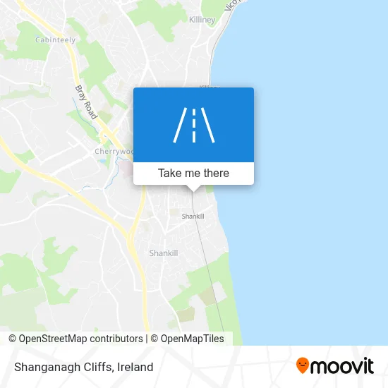 Shanganagh Cliffs map
